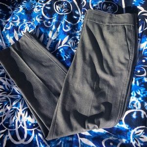 Loft cropped gray pants